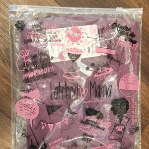 Latched Mama Orchid V-neck Daily NURSING Tee